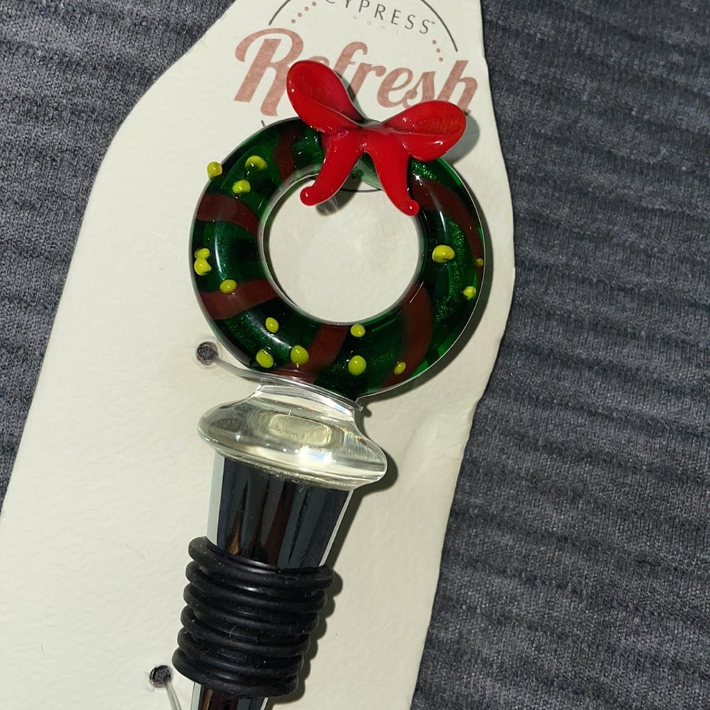 Christmas Wreath Wine Stopper 🌲